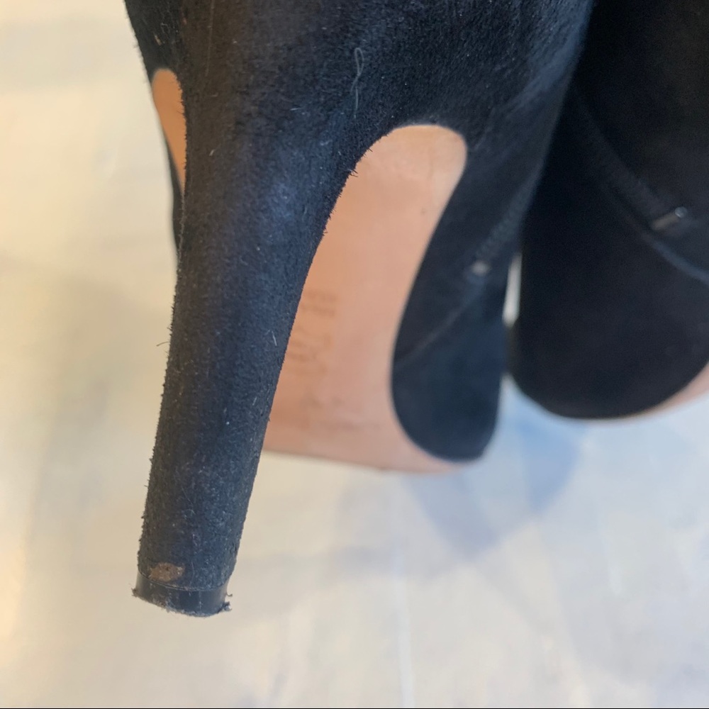 Via Spiga Black Suede Leather Knee High Boots - Picture 8 of 10